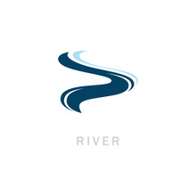 River Logo Vector Icon Illustration Design