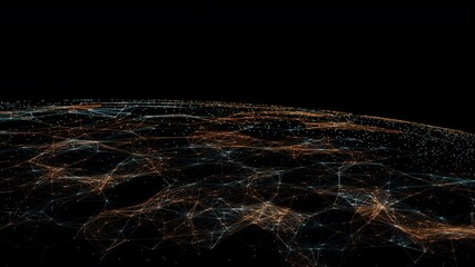 Leinwandbilder - Earth Logistics/Connection lines Around Earth Globe, Futuristic Technology  Theme Background Logistics. Global International Connectivity Background. 3d Rendering
