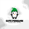 © Diyanart - Cute Penguin Cartoon Vector Icons Illustration