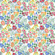 Watercolor painting seamless pattern with beautiful flowers. Retro design summer wallpaper