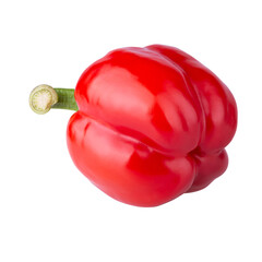 Red Bell Pepper isolated on a white background