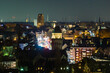 View from above on the lights of Gelsenkirchen Buer at night 