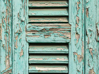 Wall Mural - Old wooden shutters texture 