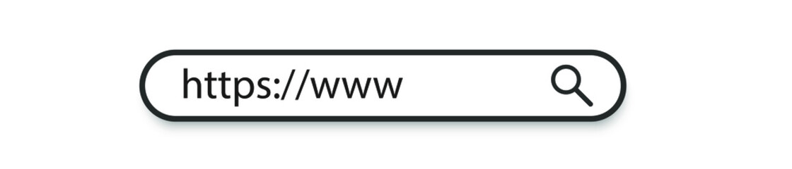 Poster - Search bar vector element design, isolated on white background. Vector stock illustration.
