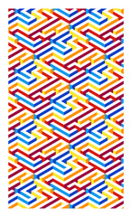 Poster - Isometric pattern cover. Modern design. Cool colorful background. Applies to Banners, Plaques, Posters, Flyers. eps10 vector template.