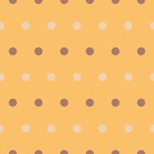 Seamless Of Yellow Theme Dot, Yellow Polka Dot 