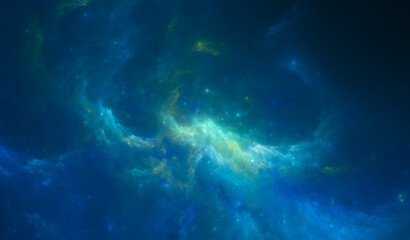 Wall Mural - Submerged Nebula - High Detail 13k Resolution