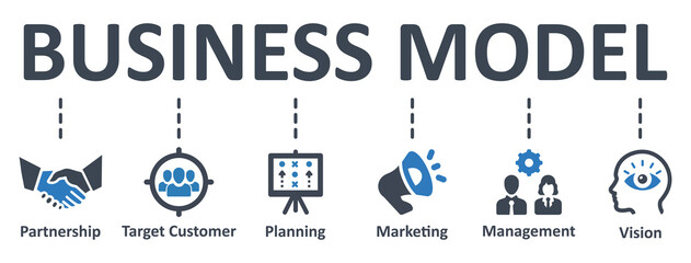 Business Model icon - vector illustration . business, marketing, planning, goal, vision, infographic, template, presentation, concept, banner, pictogram, icon set, icons .
