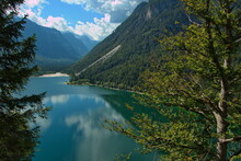 Landscape At The Lake Lago Del Predil, Tarvisio, Italy
