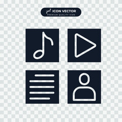 Wall Mural - content icon symbol template for graphic and web design collection logo vector illustration