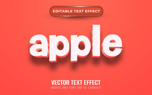 Apple Themed Editable Text Effect