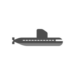 Sticker - submarine icon design template vector isolated illustration