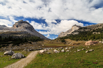 The beautiful Fanes plan in the Fanes-Sennes-Braies natural park