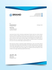 Modern Creative & Clean business style Abstract Letterhead Design Modern Business Letterhead Design Template 