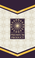 Sticker - luxury product purple label