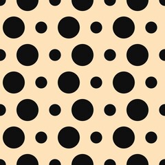 Wall Mural - 
Vector polka dot print, geometric seamless pattern for textiles.