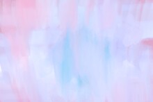 Tender Abstract Watercolor Background With Space For Text, Light Purple, Pink, Violet, Blue Abstraction, Hand Painted Wallpaper,  Minimalistic Decoration For Web, Blog, Cover Design 
