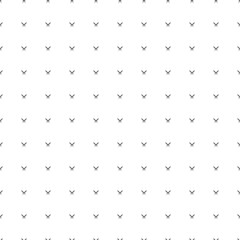 Poster - Square seamless background pattern from geometric shapes. The pattern is evenly filled with small black baseball bats symbols. Vector illustration on white background