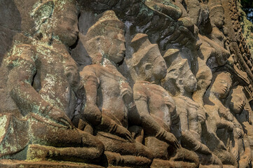 Poster - Angkor Wat Wall Frieze Carvings