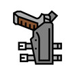 gun holster color icon vector. gun holster sign. isolated symbol illustration