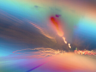 Wall Mural - fluid silhouettes. 3d rendering