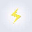 © Lodzrov - lightning, thunder, electric, danger icon template vector illustration design, symbol, logo graphic design