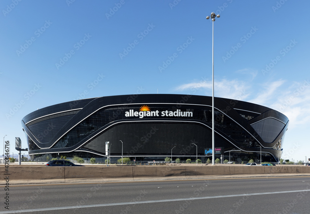 Las Vegas, NV, USA - October 31, 2021: Allegiant Stadium in Las Vegas