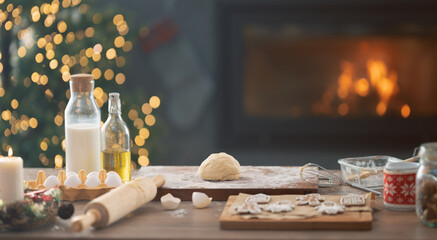 Cooking Christmas cookies