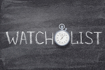 Wall Mural - watchlist word watch