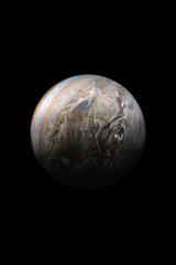 Wall Mural - vertical wallpaper of planet in space. outer dark space wallpaper. surface of planet . sphere. view 