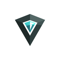 Wall Mural - diamond in the form of a diamond