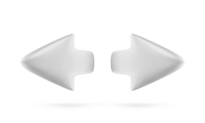 Poster - Arrow. Left and right 3d arrows. Next and prev button navigation