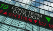 Long-Term Outlook Stock Market Investment Forecast Share Prices 3d Illustration