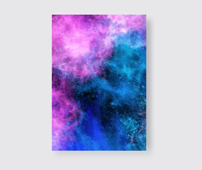 Wall Mural - Space Abstract Galaxy art Banner. Vector design.