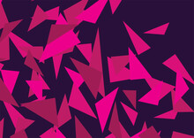 Simple Background With Pink Irregular Triangle Pattern