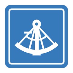 Sticker - Sextant sur un panneau