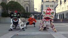 Chinese New year performance at Grace Cathedral, San Francisco
