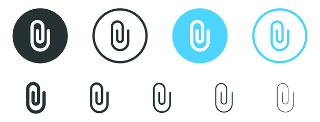 Leinwandbilder - paper clip icon, attache file document symbol . link icon, attachment symbol