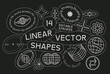 © vanzyst - Universal trendy geometric linear shapes set.