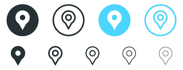 Poster - Location pin icon, gps map pointer marker symbol