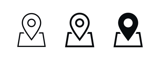 Poster - Location pin icon, gps map pointer marker symbol
