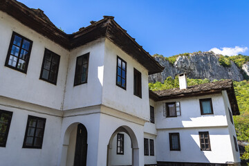 Canvas Print - Building in Orthodox Dryanovo Monastery near Dryanovo town in Bulgaria