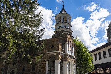 Canvas Print - Archangel Michael Church in Orthodox Dryanovo Monastery near Dryanovo town in Bulgaria