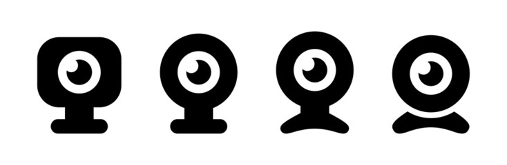 Aufkleber - Webcam vector icon set