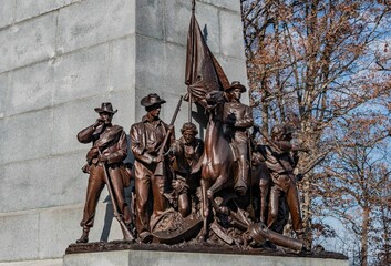 The Beautiful Monument to the State of Virginia, Gettysburg National Militry Park, Pennsylvania, USA