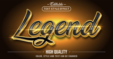 Aufkleber - Editable text style effect - Legend text style theme.