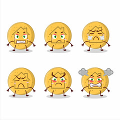 Poster - Dalgona candy house cartoon character with various angry expressions