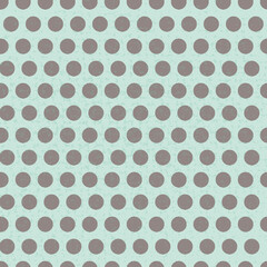 Poster - vintage color dots with textile textuur seamless repeat pattern print background