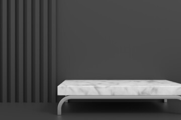 Wall Mural - Display stand design. 3D product display. 3D rendering.