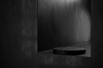 Wall Mural - display stand design. 3d product display. 3d rendering.